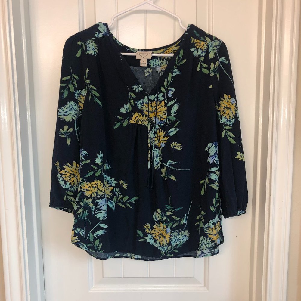 St. Johns Bay flowy floral top